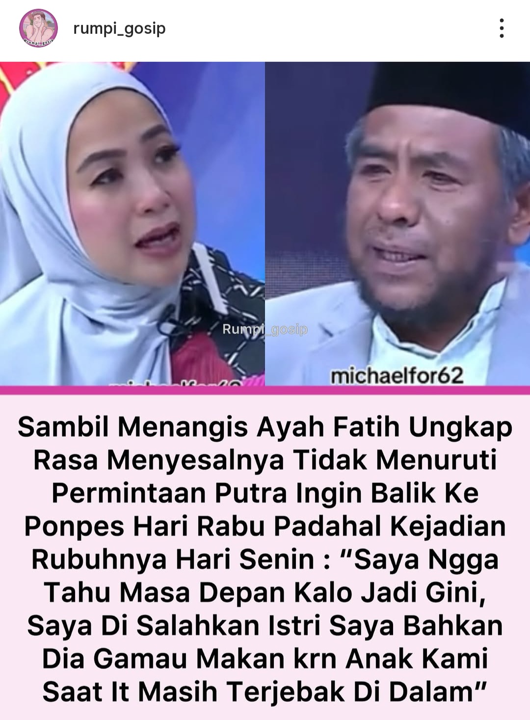 Reruntuhan bangunan musala Ponpes Al Khoziny Sidoarjo yang rubuh pada Senin (2992025) (source Instagram @lambegosiip).
